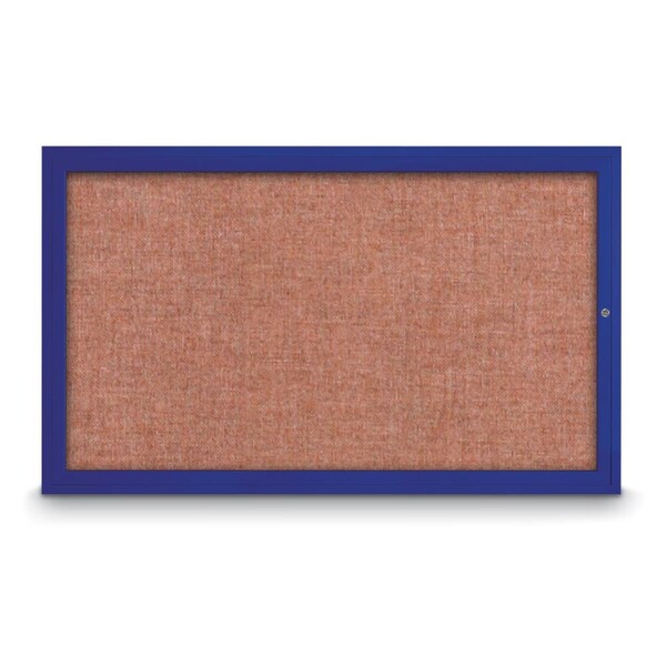 Hinge-less Radius Corkboard, 18"x24", Black Alum Frame/Pearl